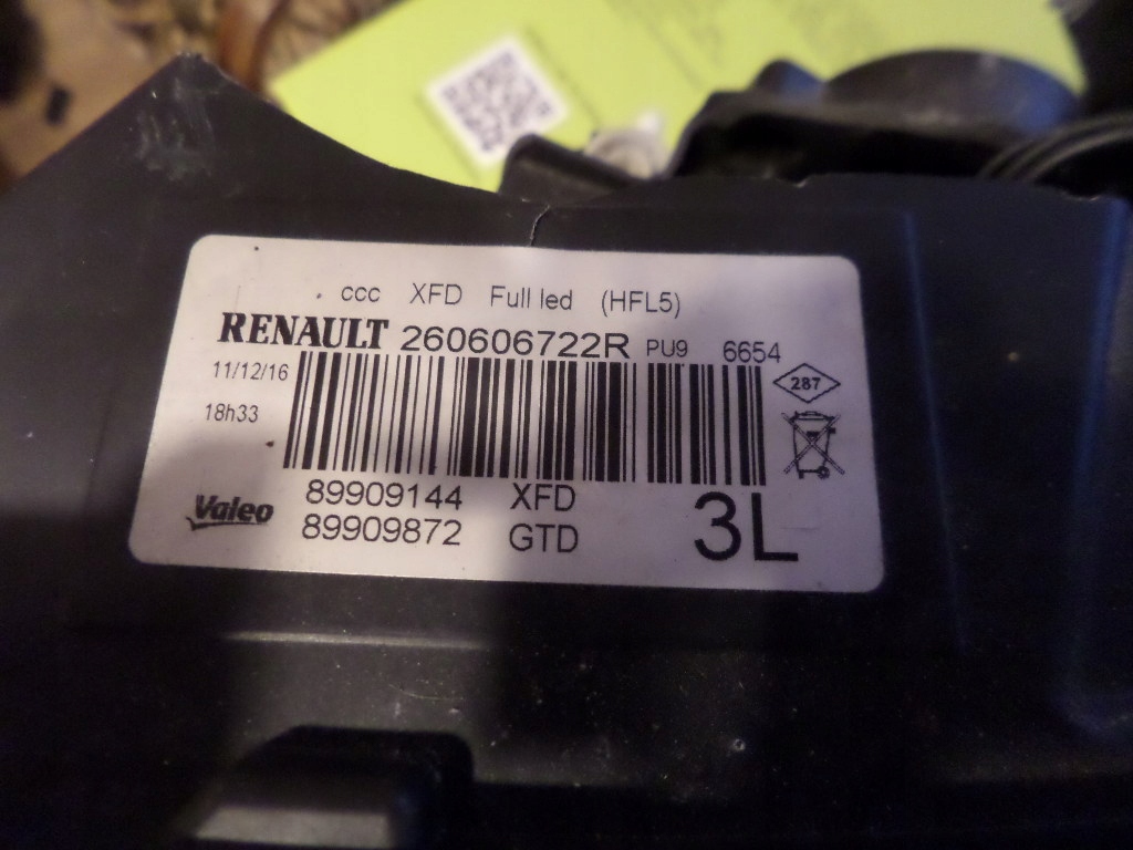 фото №6, Модуль full led renault talisman nissan valeo лампи лівий перед jeż ліва