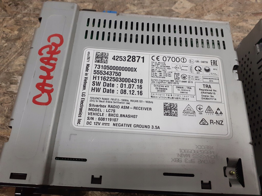 фото №10, Chevrolet camaro 2016 модуль радио 42473829