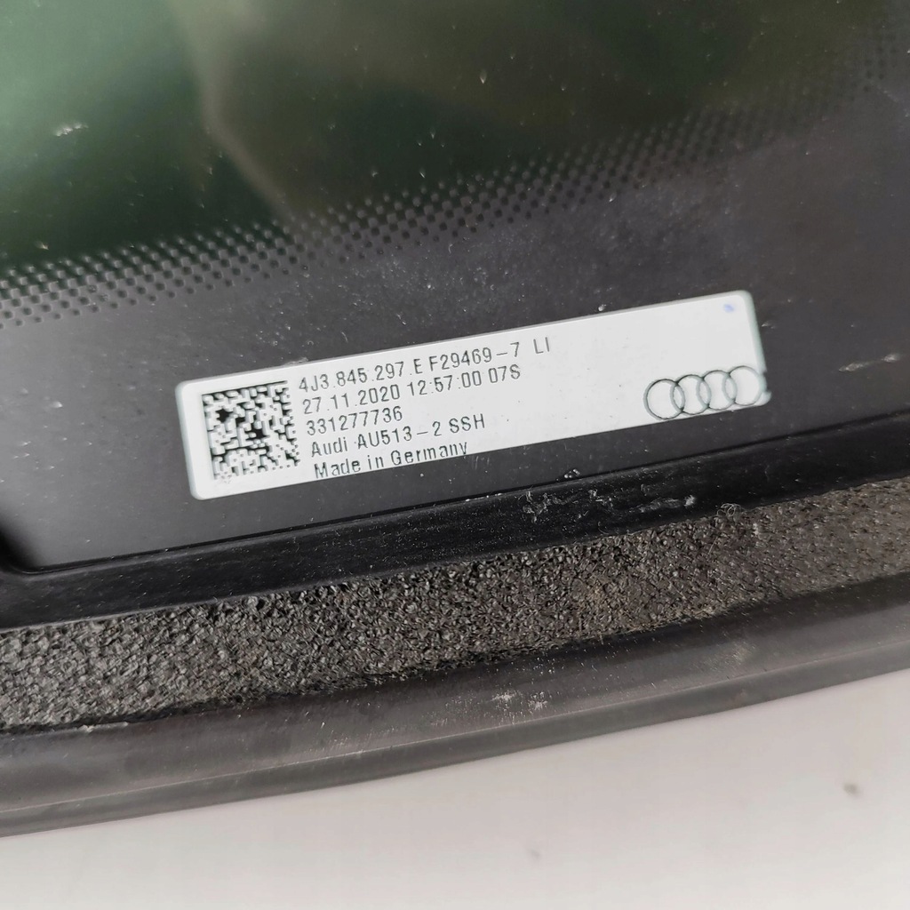 фото №6, Audi e-tron gt 2022 левая сторона стекло кузовная задняя