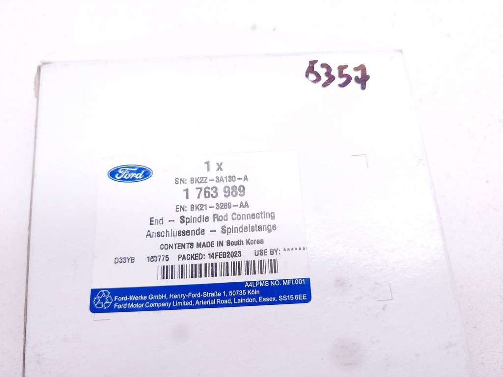 фото №9, Ford transit custom наконечник тяга рулевой bk21-3289-aa 1763989