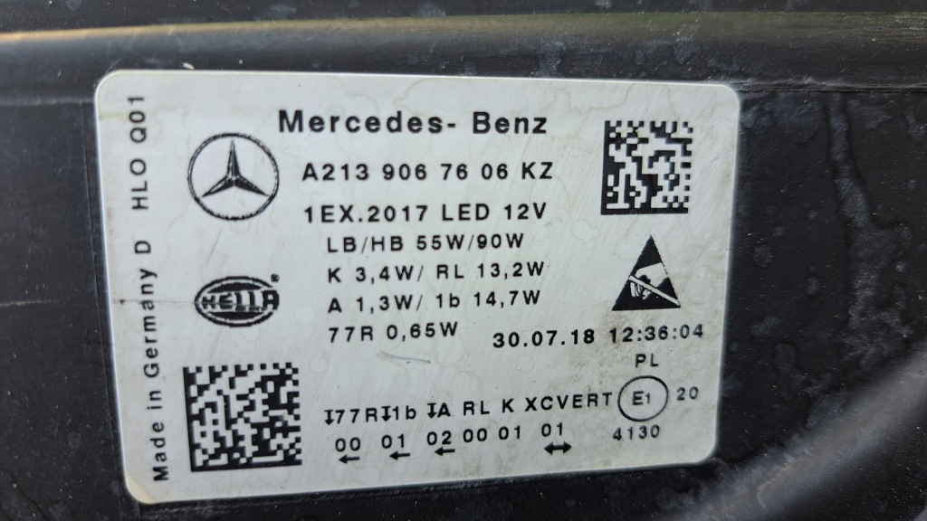 фото №6, Mercedes e-klasa w213 full led лампа передня