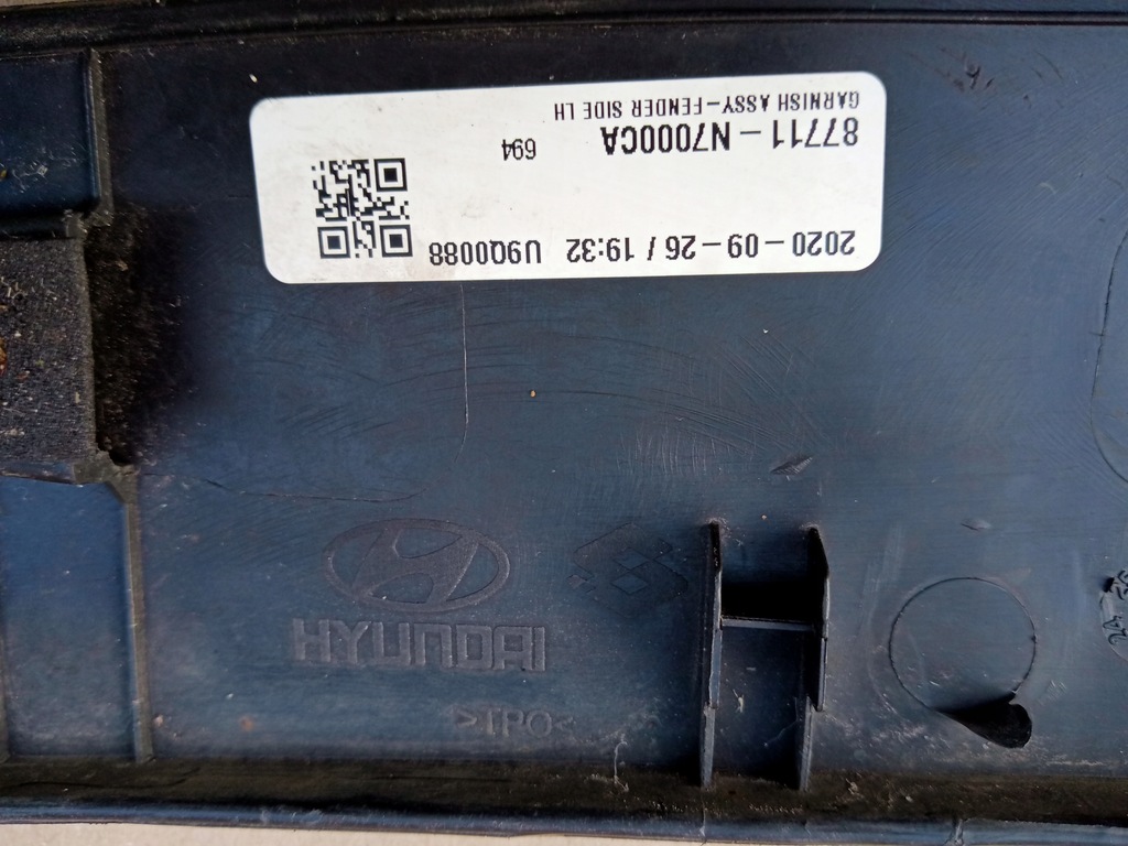 фото №10, Hyundai tucson iv левая молдинг крыла перед