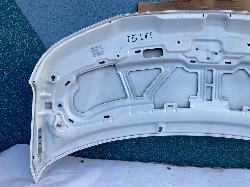 фото №14, Vw t5 lift transporter caravelle multivan 10- капот белый