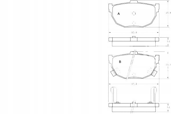фото №1, A.b.s. тормозные колодки тормозные hyundai coupe 2.0 gk
