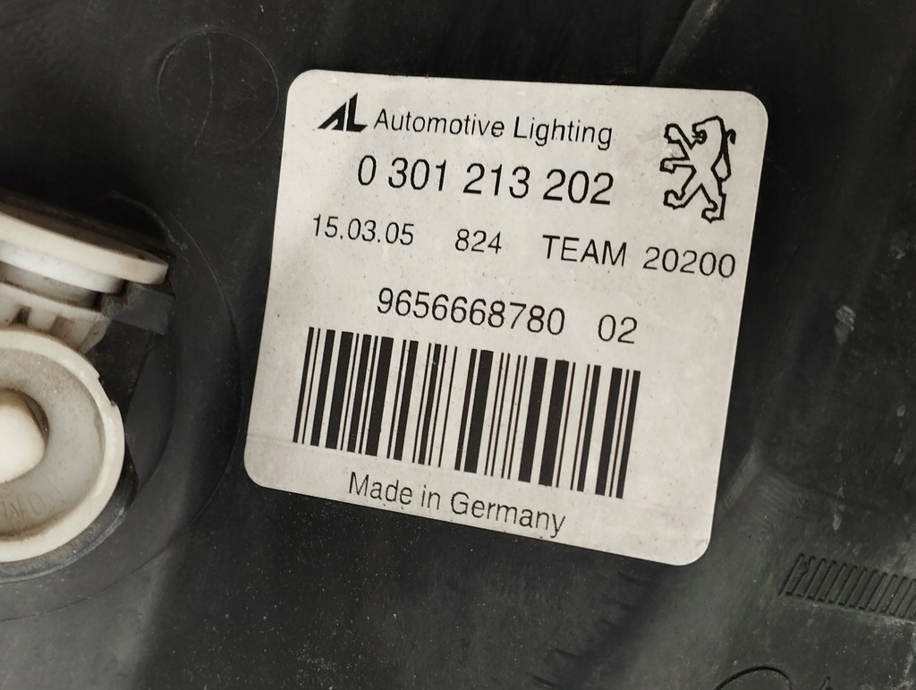 фото №14, Peugeot 407 лампа правий перед 9656668780