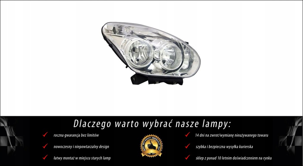 фото №2, Лампа передняя правая do opel combo x12 2012- хром