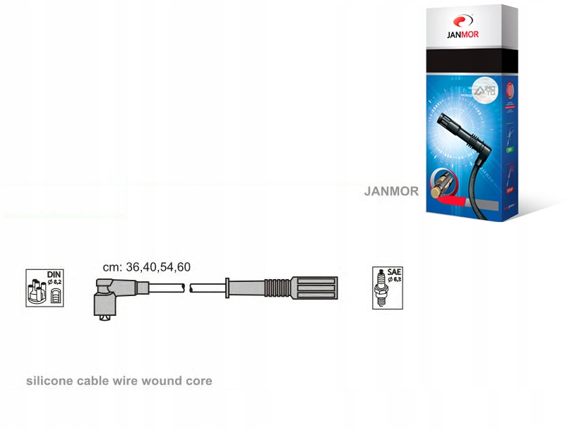 фото №2, Дроти запалювання janmor fiat seicento sc 1.1
