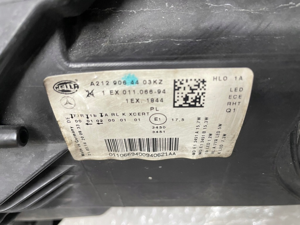фото №9, Лампа передняя правая mercedes e klasa w212 lift