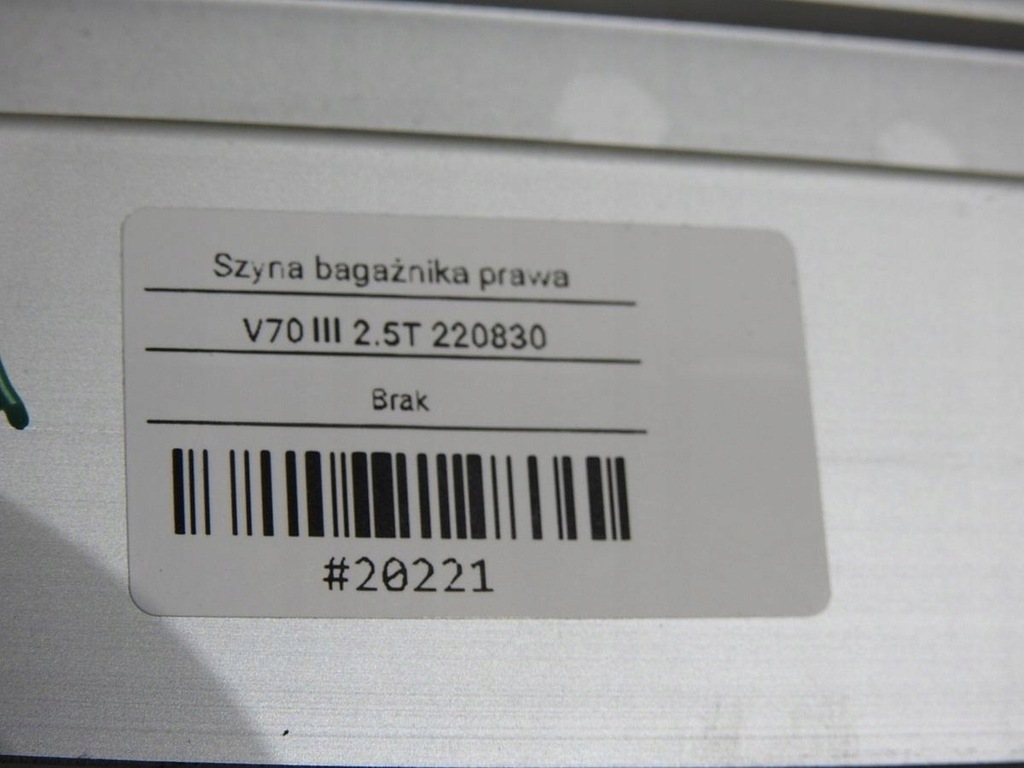 фото №9, Напрямна напрямна багажника права volvo v70 iii