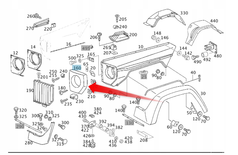 фото №3, Панель фары рамка лампы g klasa mercedes оригинал aso p