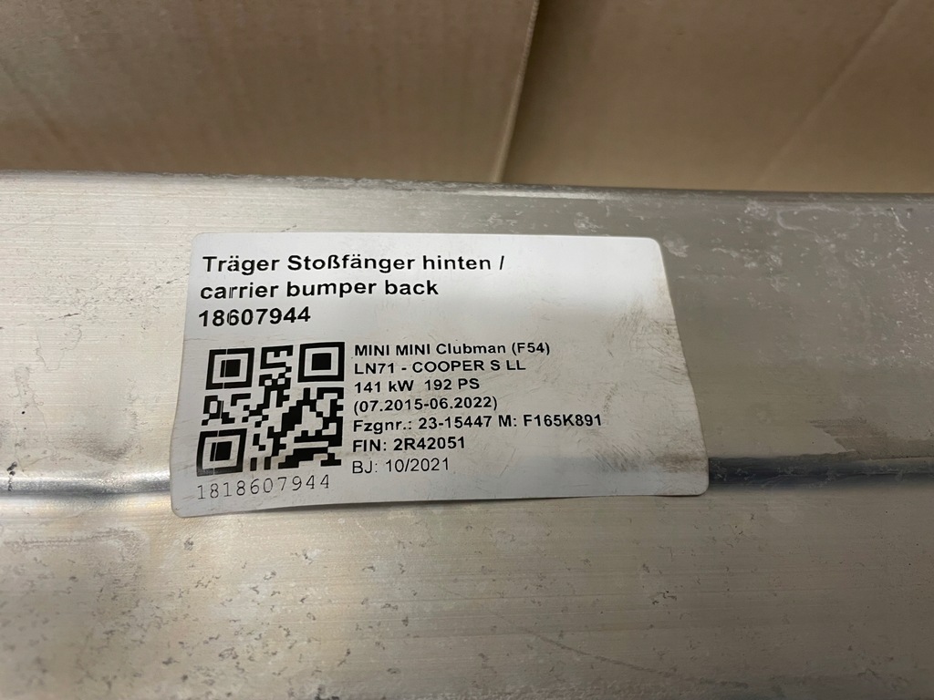 фото №7, Балка бампера задня mini f54 f54 lci clubman