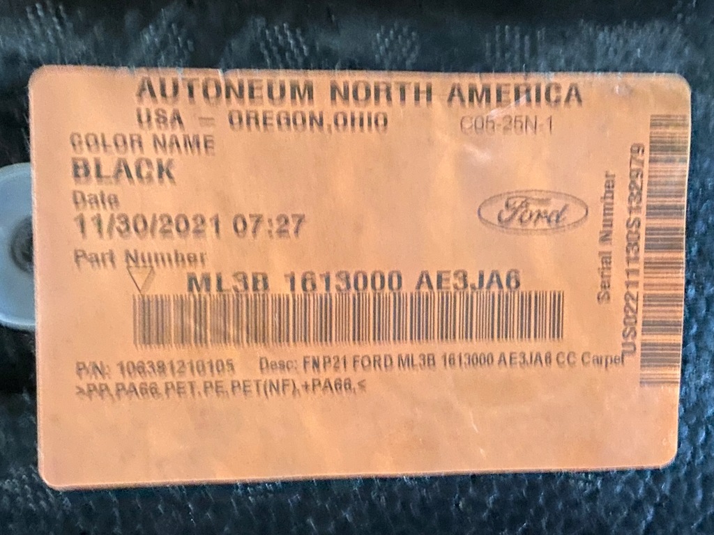 фото №8, Килимок обшивка ford f150 2021+ usa