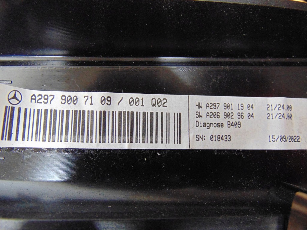 фото №12, Бортовий комп'ютер дисплей head up mercedes eqs a2979007109