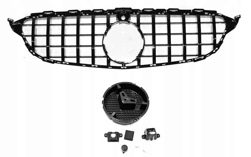 фото №2, Решётка радиатора решётка радиатора mercedes w205 14-18r gt-r style black блеск