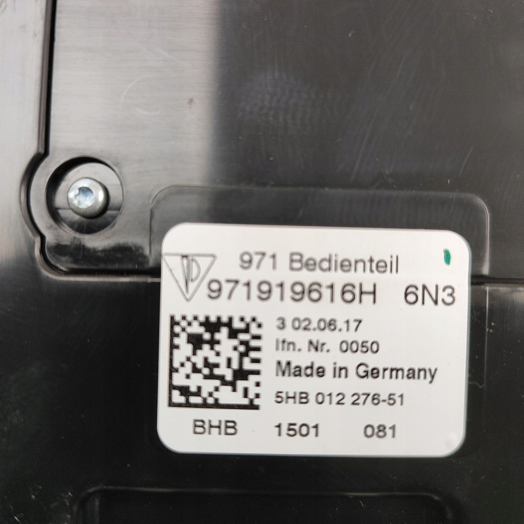 фото №7, Porsche panamera 971 2018 перемикач / вимикач обдув вентилятор