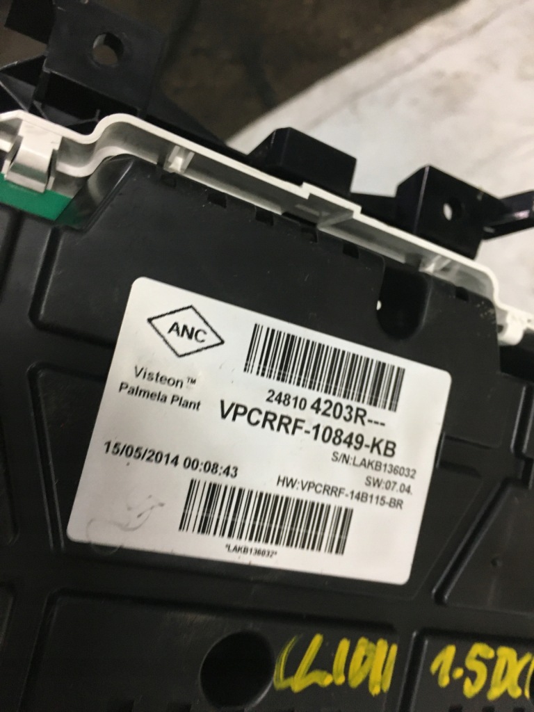 фото №2, Счетчик renault clio iv 1.5 dci 248104203r eu