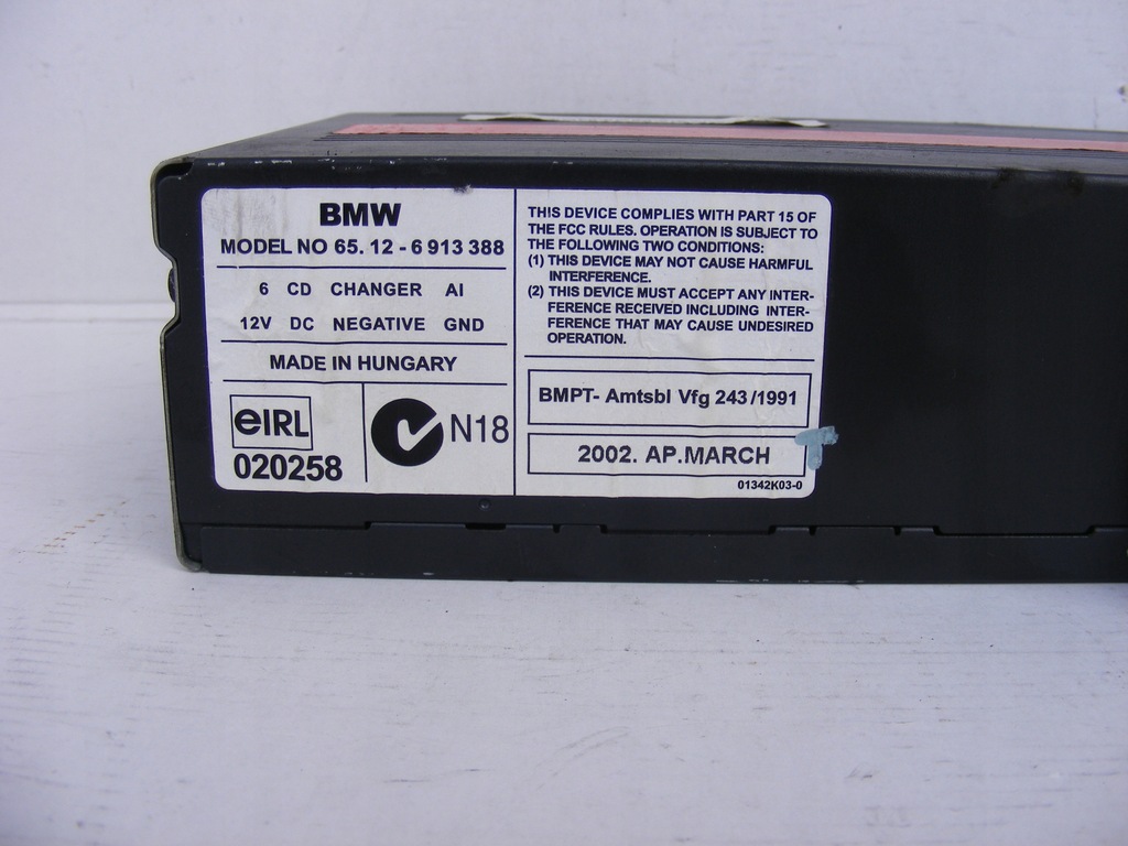 фото №5, Bmw e46 чейнджер дисков cd 6913388