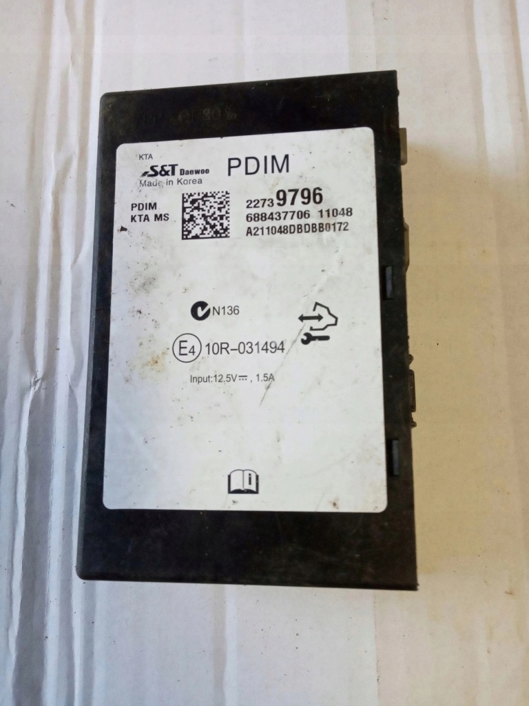 фото №1, Opel astra j iv блок управления модуль pdim 688437706