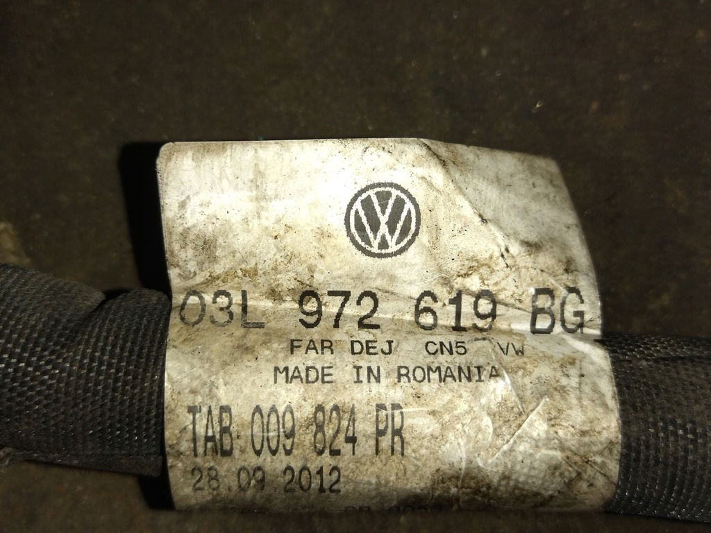 фото №5, Джгут двигуна - vw - audi - 2.0 tdi | 03l972619bg