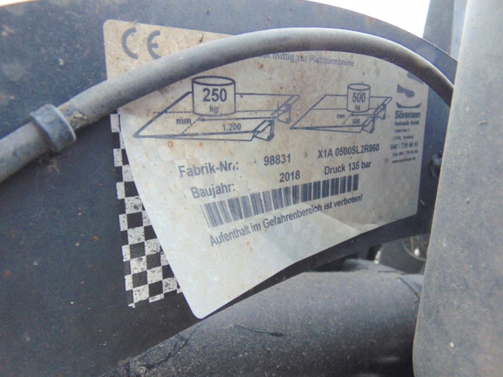 Підйомник вантажна sorensen x 750 iveco daily 2014r- Київ