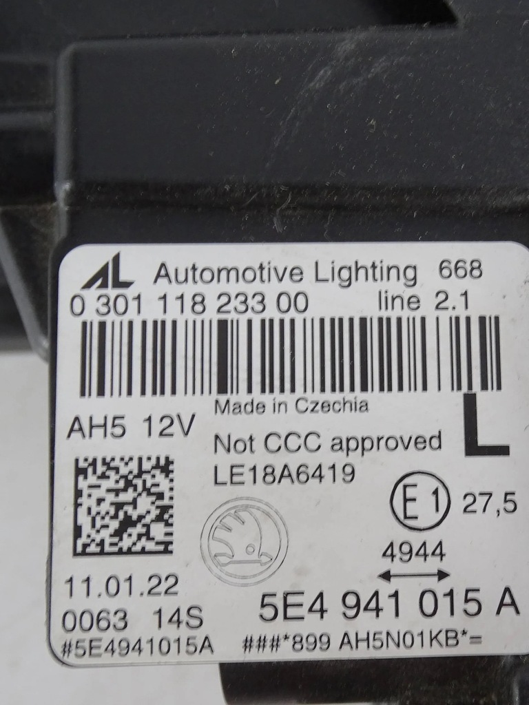 фото №11, Лампа передня ліва skoda octavia iv 5e3 full led