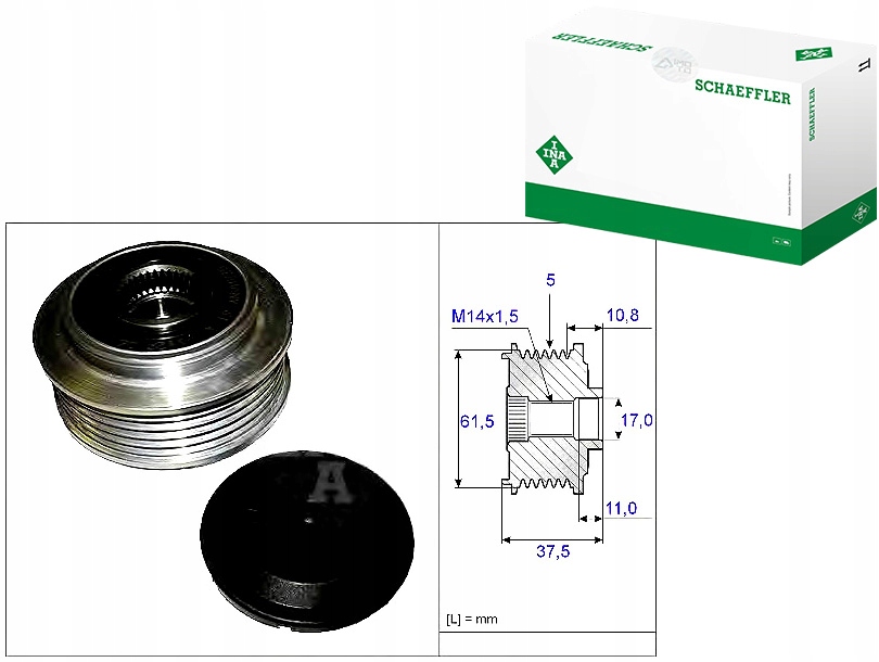 Купить Шкив генератора fiat ina