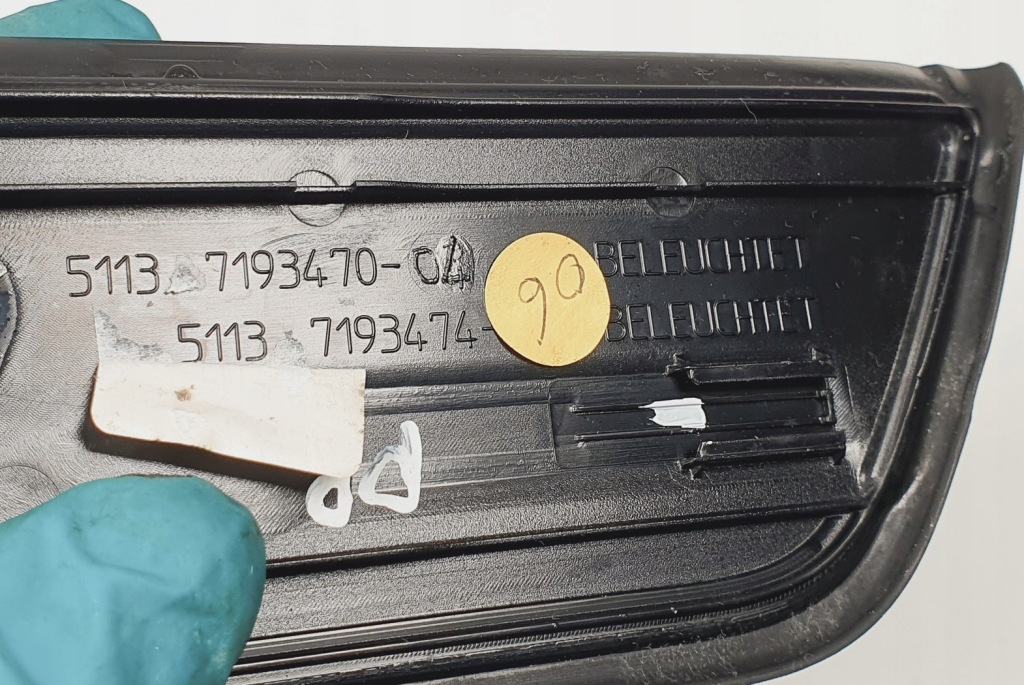 фото №7, Молдинг накладка поріг правий перед led bmw 5 f07