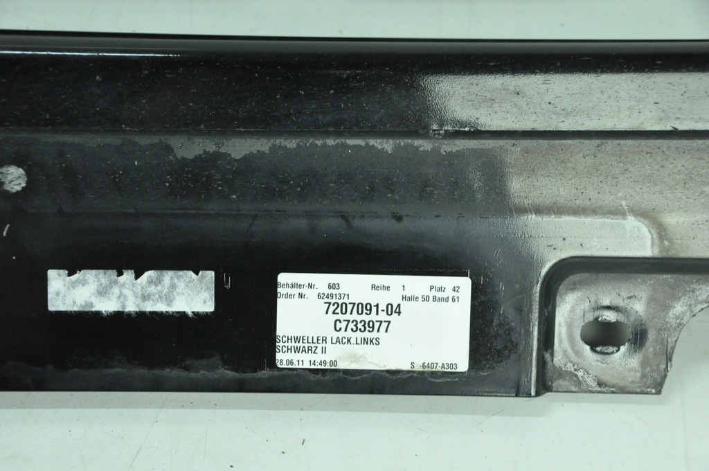 фото №5, Bmw f10 молдинг порог порог пороги schwarz ii 668 7207091 7207092 kpl nr 50