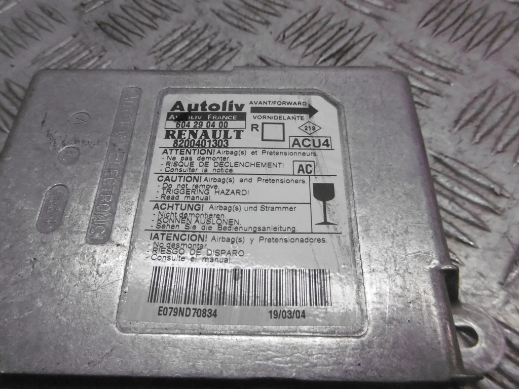 фото №1, Модуль подушка безопасности renault scenic ii 604290400
