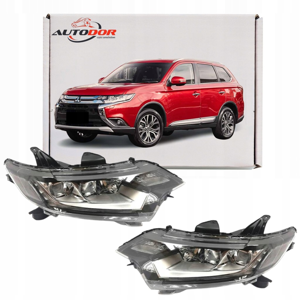 фото №1, Mitsubishi outlander iii 3 фары комплект led