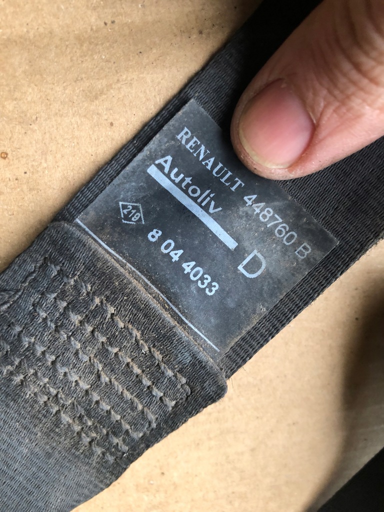 фото №2, Pas безопасности правый renault kangoo ii 07-13