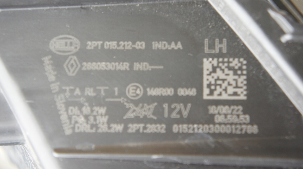 фото №9, Левый led противотуманная фара свет drl бампер renault megane v e-tech e tech