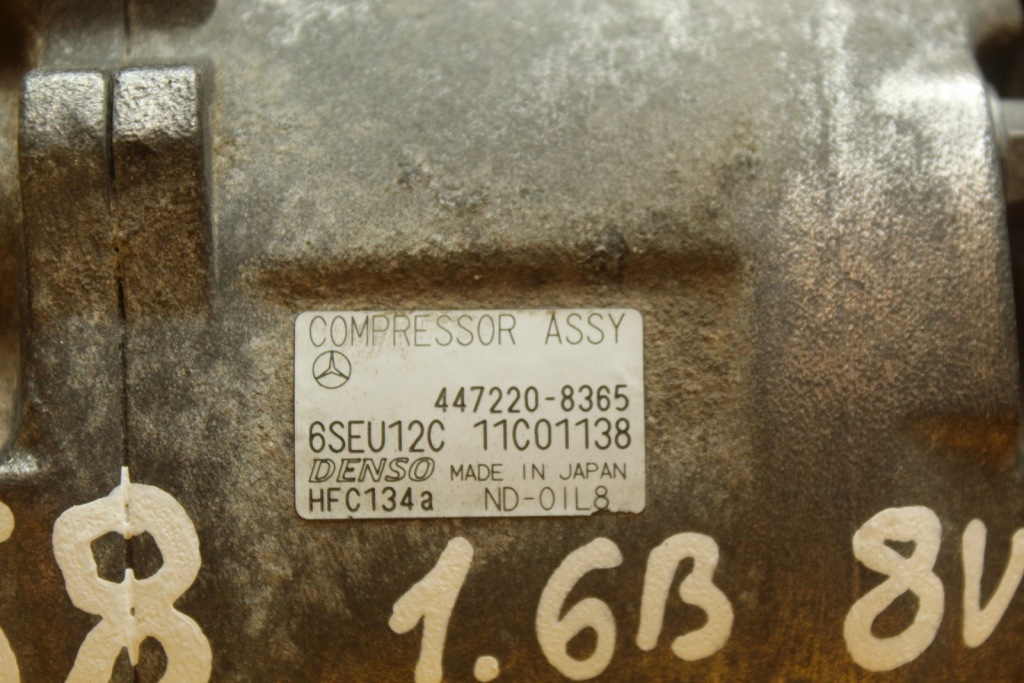 фото №8, Компрессор кондиционера mercedes w168 a klasa 166.940 1.6 b 8v 447220 8365