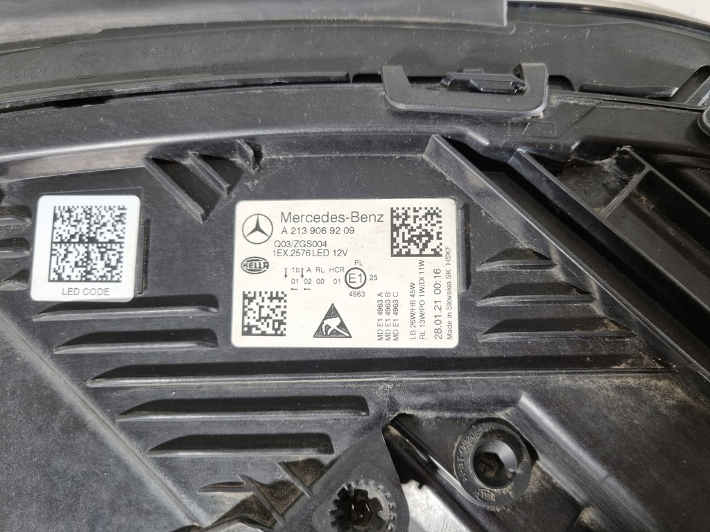 фото №12, Mercedes e-klasa w213 lift full led лампа правая eu