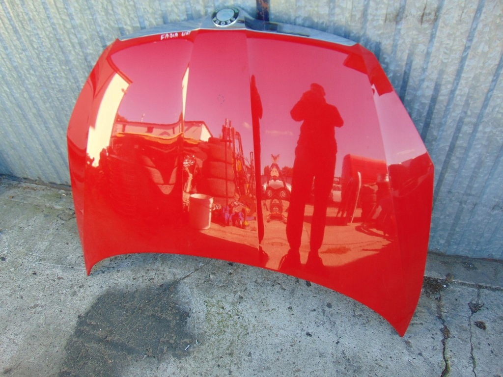 фото №6, Капот крышка двигателя skoda fabia ii lift roomster czerwona ładna