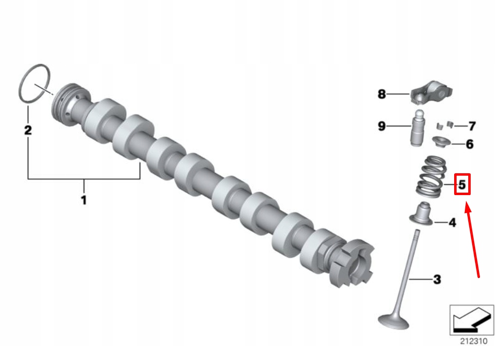Mini кабриолет  r57 пружина клапанов двигателя 11347562716 7562716оригинальная с Разборки