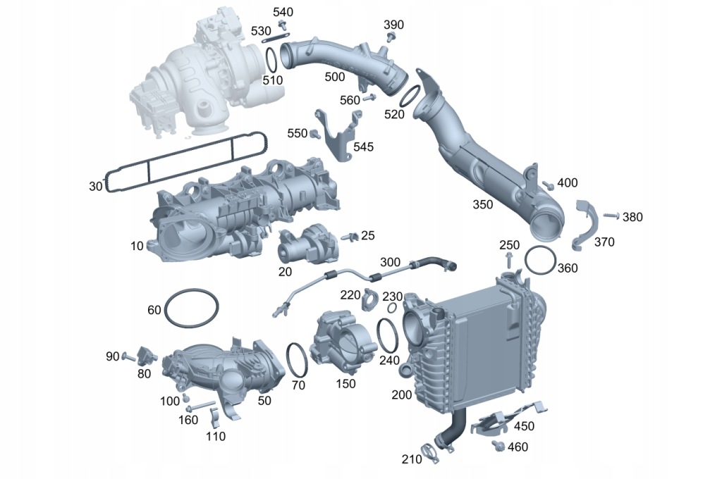 Купити Оригінальний номер прокладка розподільника повітря mercedes c