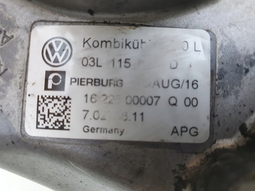 фото №8, Vw t5 t6 multivan 2.0 tdi радиатор основание фильтра масла 03l115512d