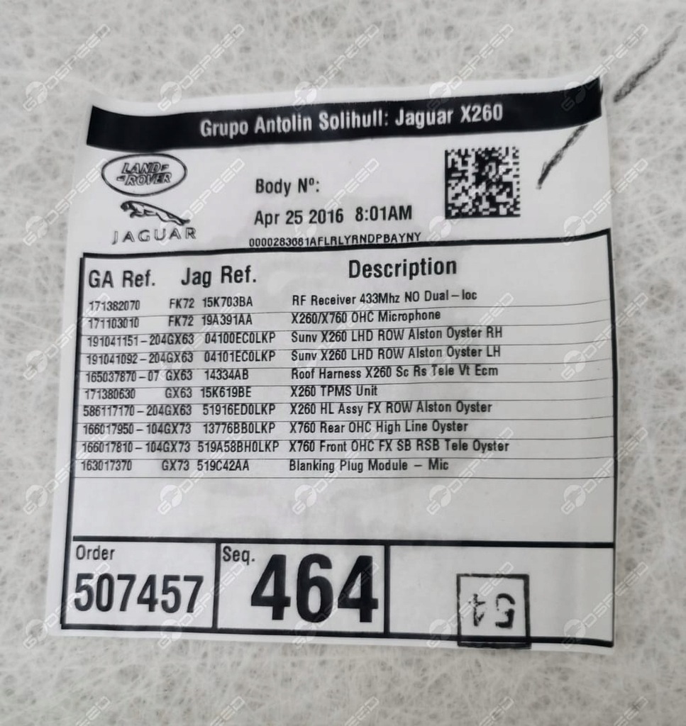 фото №6, Потолок полная светлая jaguar xf260 xf 260 x260