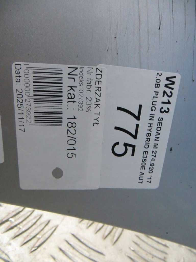 фото №16, Mercedes w213 sedan бампер задняя задний 775 16-