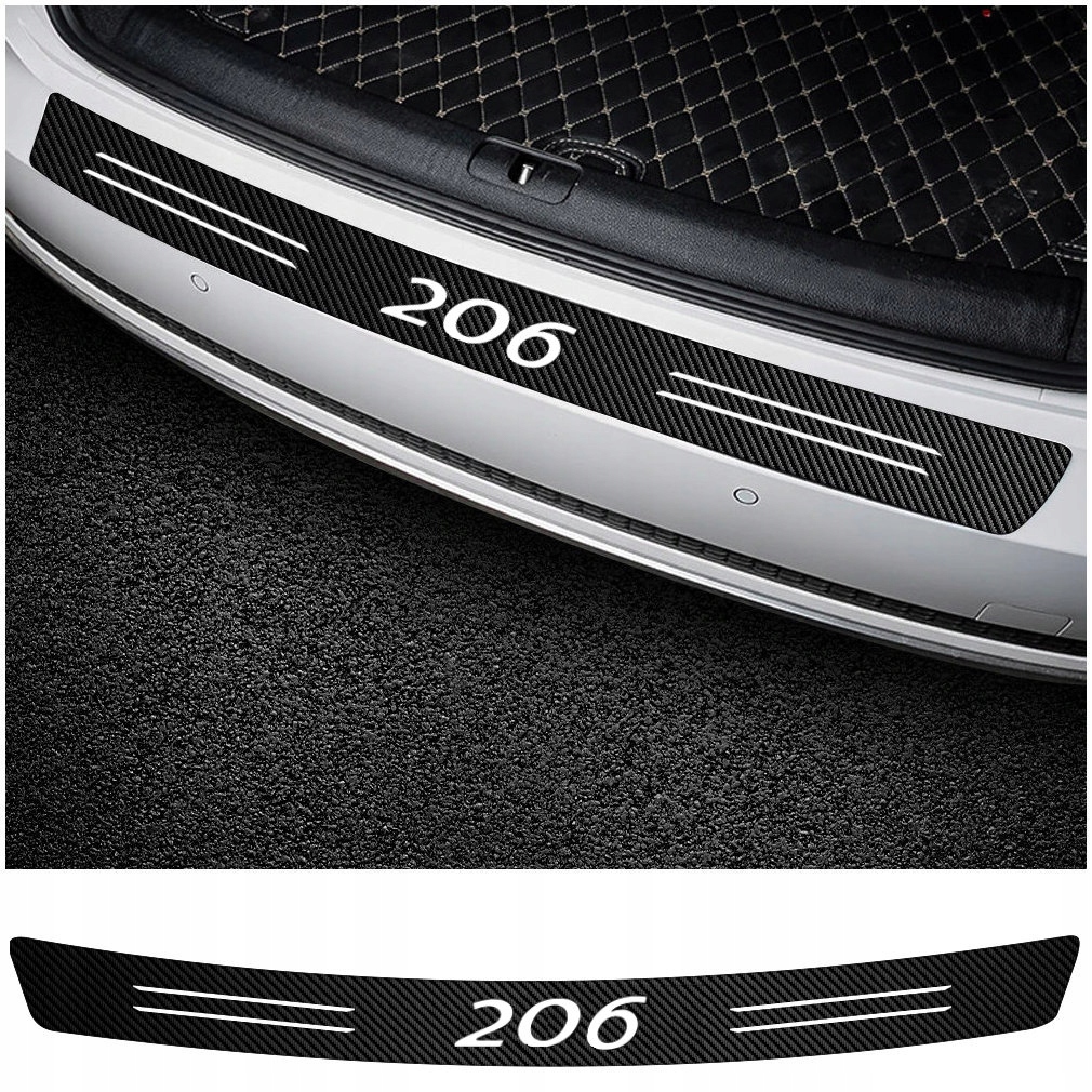 фото №1, Наклейка плівка захисна бампер peugeot 206