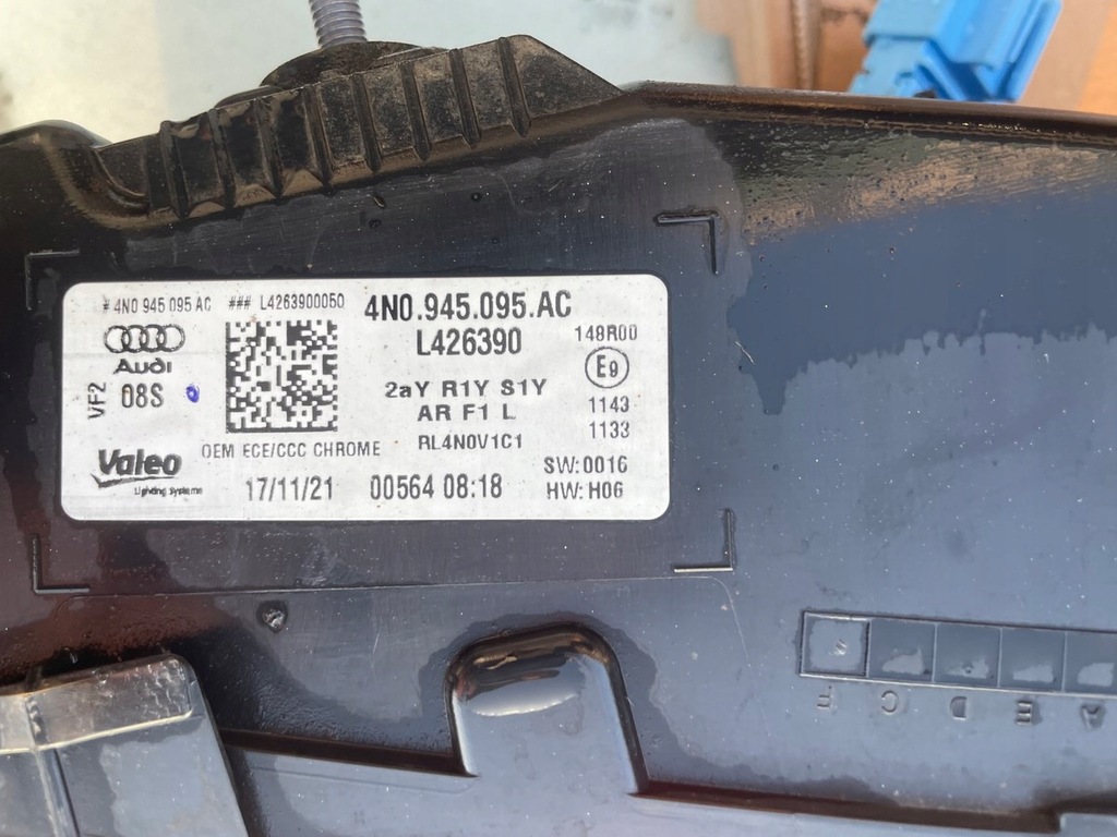 фото №10, Audi a8 s8 d5 lift накладка лампа задняя задняя w крышка 4n0945095ac