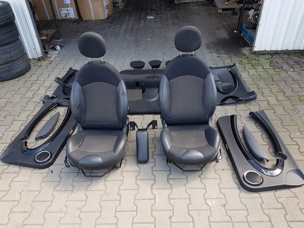 фото №1, Mini clubman 07-11r r55 сиденья заднее сиденье полукожа