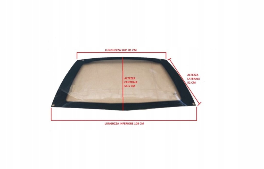 фото №1, Стекло задняя aixam crossline 2008 обычная