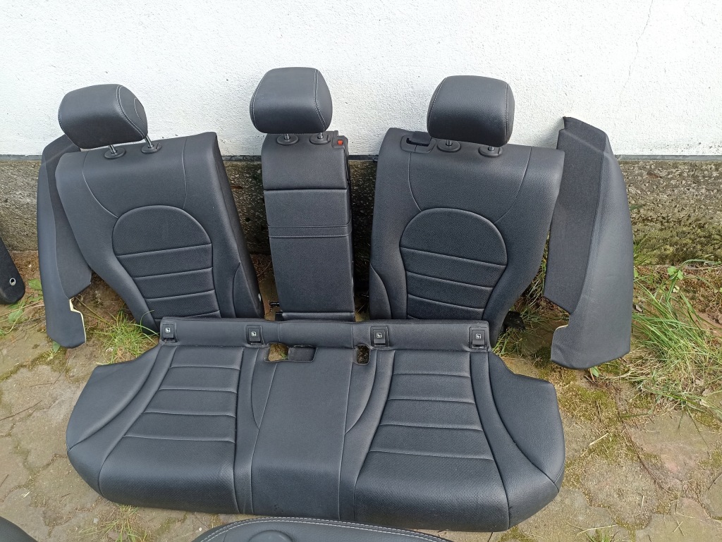 фото №13, Сидіння заднє сидіння шкіра комплект mercedes w205 c-klasa kombi uk