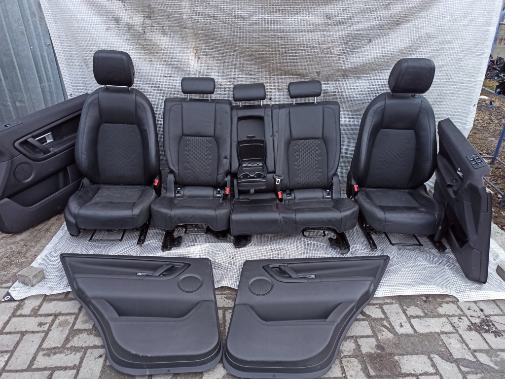 фото №1, Discovery sport l550 заднє сидіння сидіння комплект шкіра czarna підігрів салон