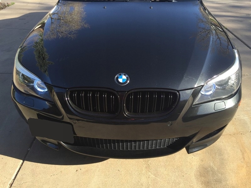 фото №6, Решётка радиатора решётки радиатора bmw e60 e61 03-10r black блеск двойной