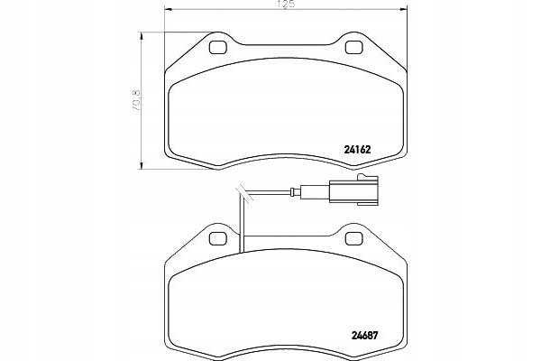 фото №2, Гальмівні колодки гальмівні fiat перед grande punto 05- abart