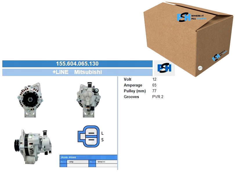 фото №1, Генератор bv psh 155.604.065.130