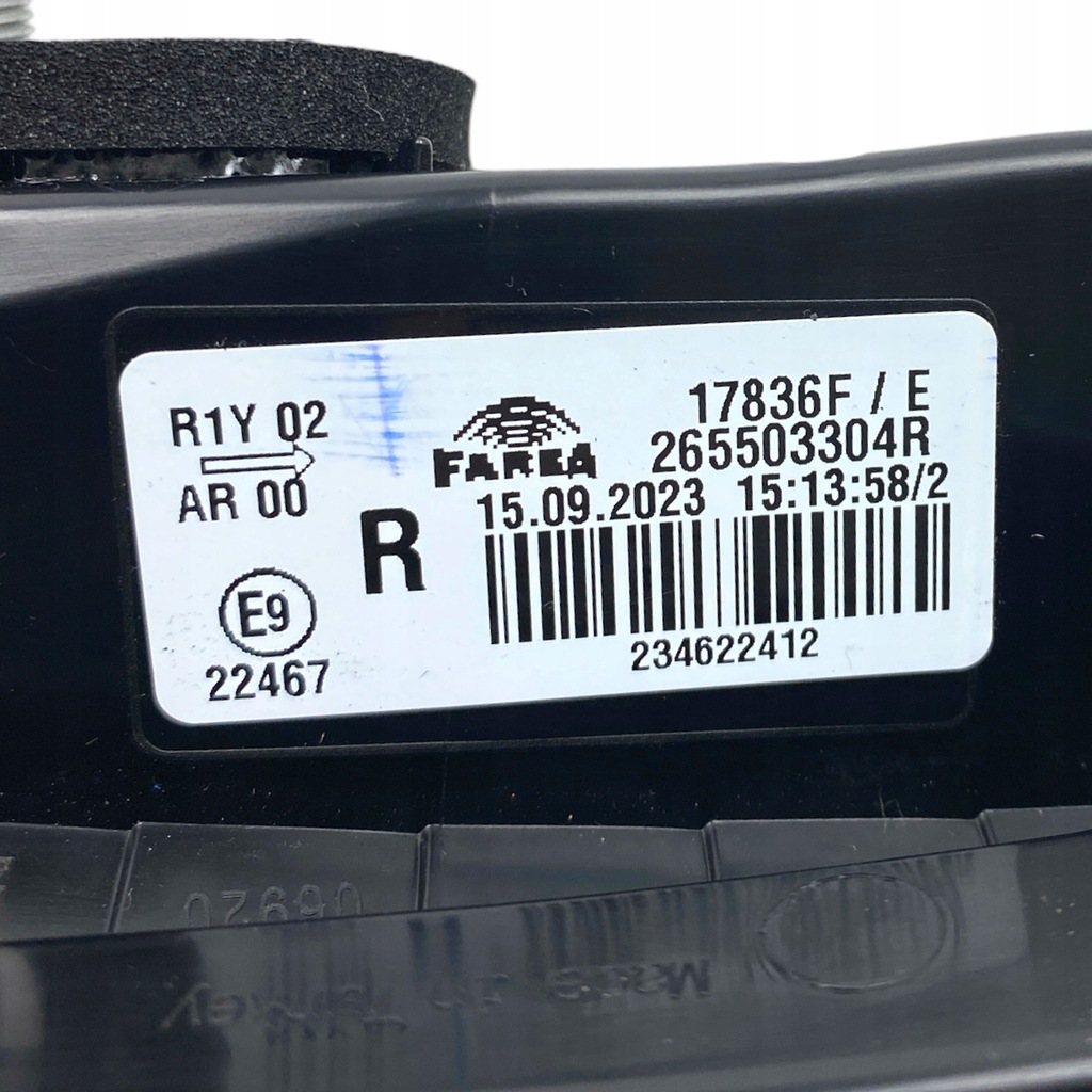 фото №15, Nowa оригинальная лампа правый задняя w крышка renault clio v 265503304r